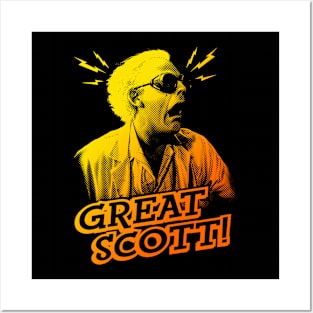 BACK TO THE FUTURE - Doc Brown Great Scott! Posters and Art